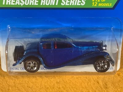 L9-4 HOT WHEELS TREASURE HUNT - ‘37 BUGATTI - 1996 - #12 OF 12 - #439 - NIB - Image 1 of 4