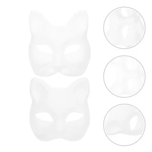 4 Pezzi Maschera Vuota Uomo e Donna Bambino Maschere Bianco Fai da Te Dipinto a Mano - Foto 1 di 12
