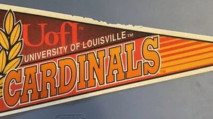 LOUISVILLE CARDINALS PENNANT 12" x 30" WINCRAFT SPORTS SEE DESCRIPTION (2) - Picture 1 of 3