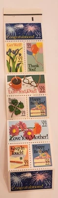 #2267-74 –1987 22c Special Occasions Booklet of Ten Stamps Mint NH FOLDED - Image 1 of 3