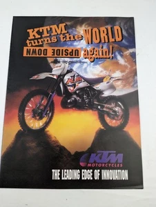KTM 250 Motorcycle Brochure Lot of Various Advertisement - Foto 1 di 13