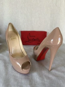 Christian Louboutin "New Very Prive"peep-toe pumps. Used . Size 39 EU - Picture 1 of 14