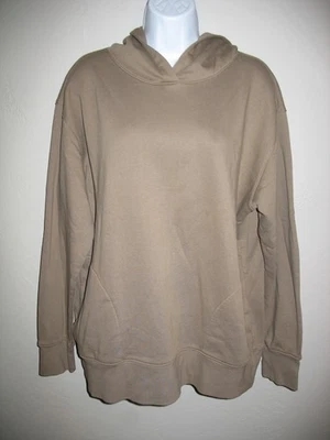 Xersion 棕色连帽衫运动衫 XL 码羊毛女式套衫 — 第 1/4 张图片