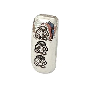 Barra 10g PLATA .999 pequeña GOOMBA vertida a mano 99,9% Super Mario Brothers - Imagen 1 de 6