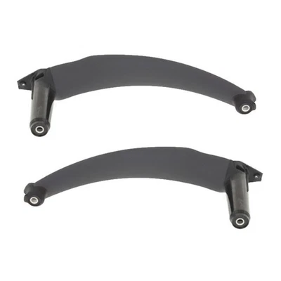 For BMW X5/X6 2007-2014 Door Pull Strap Driver & Passenger Side Pair Front Black - Image 1 of 4