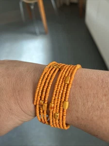 Perlenarmband Memory Damen mehrreihig/bunt selbstgemacht neu - Bild 1 von 6
