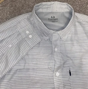 Real Tree Light Fishing Shirt Wicking Short Sleeve Size 2XL Men's Vented Outdoor - Picture 1 of 11