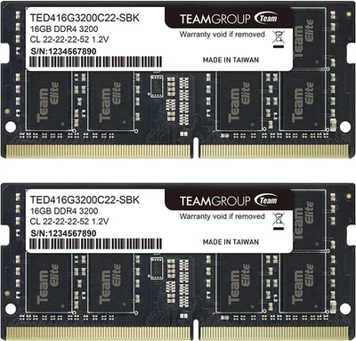 TEAMGROUP Elite DDR4 32GB Kit (2 X 16GB) 3200Mhz PC4-25600 CL22 (2933Mhz or 2666 - Image 1 of 4