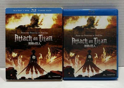 ATTACK ON TITAN Season 1: Part 1 Anime (Blu-Ray/DVD Combo, 4-Disc Set) Tested - Image 1 of 4