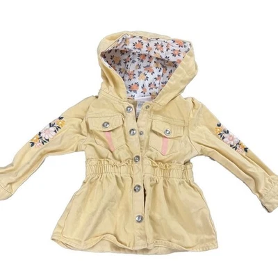 Chaqueta Denim Little Lass Bebé Niñas Amarillo Margarita 12 Meses Foto 1 de 4