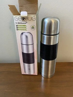 GeoJug de acero inoxidable Brentwood aislado al vacío frío/calor 16 OZ viaje nueva caja Foto 1 de 3