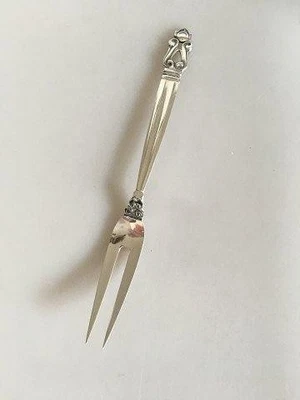 Georg Jensen Sterling Silver Acorn Meat Fork No 143 - Image 1 of 4