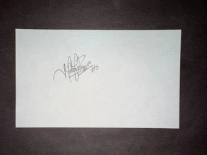 Tarjeta índice firmada 3x5 Niuman Romero, INDIOS (debut 2009) (HS) - Imagen 1 de 1