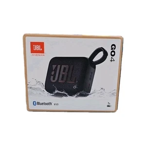 Neu JBL GO4 Tragbarer Drahtloser Bluetooth Lautsprecher Schwarz Wasserdicht Versiegelte Box  - Bild 1 von 5