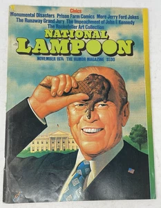 National Lampoon Magazine Nov 1974 Gerald Ford Civics Issue Nixon Watergate - Picture 1 of 3