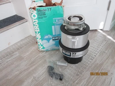 Insinkerator 77 Stainless, Auto reverse, 3/4 HP Garbage Disposal New Old Stock - Image 1 of 4