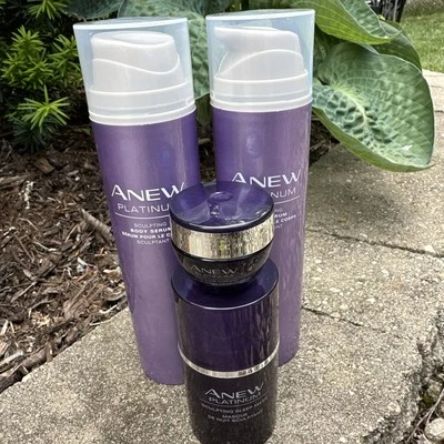 Anew Platinum Sculpting Body Serum 6.7 Oz Avon (NEW) Lot Of 4 Read - Image 1 of 4