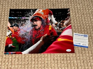 ANDY REID SUPER BOWL SIGNED HANDSIGNIERT 11x14 FOOTBALL Kansas City Chiefs NFL - Bild 1 von 3