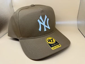 New York Yankees Hat Carhartt x '47 Hitch Adjustable Snapback Brown MLB - Picture 1 of 10