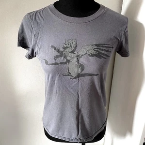 American Apparel Womens Tee Shirt Size M Short Sleeve Crew Neck Grey Pre Loved - Bild 1 von 12