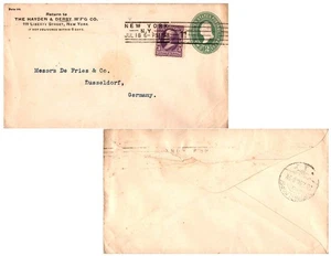 First Bureaus 3c Jackson First Bureaus on 2c Washington Second Plimpton Envelope - Bild 1 von 1