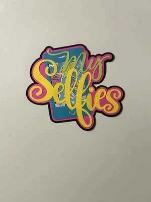 My Selfies Scrapbook Title Handmade Paper Pieced Die Cut - Image 1 of 3