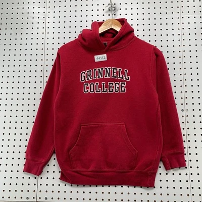 Sudadera con Capucha Grinnell College Niños Jóvenes Grande Rojo Jerzees Pullover Foto 1 de 4