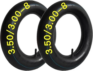 2 Pcs 3.50-8 inner Tube Straight Valve Heavy Duty Wheelbarrows/Mowers/Hand Truck - Foto 1 di 6