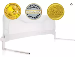 •TotCraft Bed Safety Rail for Toddlers & Infants White (59" x 23.5") - Picture 1 of 6