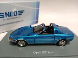 Neo 1/43 Scale Resin car model Opel Gt Aero 1969 Blue - Picture 1 of 5