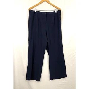 Pendleton Slacks Pants Womens Sz 14 Dark Blue Work Polyester  - Picture 1 of 9