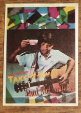PAUL Mc CARTNEY RARE ROCK POP STAR STICKER Card SHOW DE ESTRELLAS 1982
