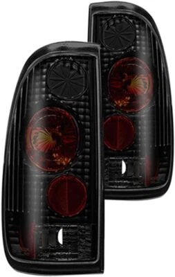 Luces traseras negras para 97-03 Ford F150/99-07 F250 F350 Super Duty lámpara trasera de humo Foto 1 de 4