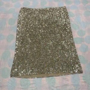 Lafayette 148 Gold sequin Skirt Size 14 - Picture 1 of 9