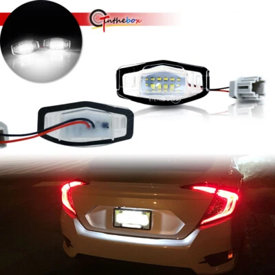 2X Kit de luces LED blancas completas para matrícula para Honda Civic Sedán Acura MDX RDX RL Foto 1 de 4