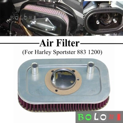 Air Filter Cleaner For Harley Davidson 883 XL1200C Sportster Custom 2004-2013  - Imagem 1 de 4