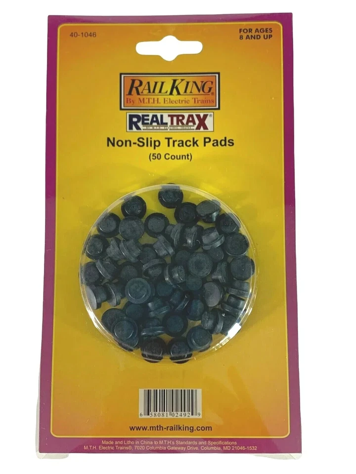 MTH RAIL KING 40-1046 REALTRAX NON-SLIP TRACK PADS (50 COUNT) - Image 1 of 1