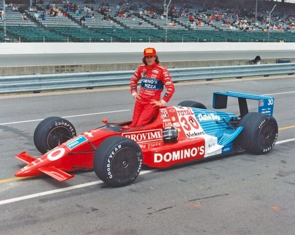 1990 Indy Driver ARIE LUYENDYK Glossy 8x10 Photo Indianapolis 500 Print - Image 1 of 1