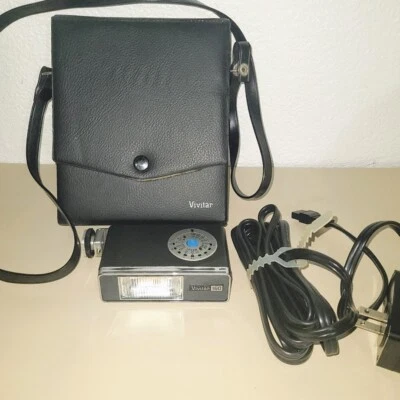 Vivitar Electronic Flash Model 160 w/Power Cord and Case - Tested - Image 1 of 4