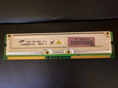 Samsung MR18R0828BN1-CK8 128MB PC800 RIMM PC Memory - Image 1 of 3