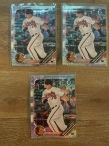 2019 Bowman Chrome Ryan Mountcastle ALL Mojo MegaBox refractor lot (3) ##BCP-41 - Picture 1 of 2