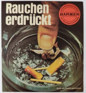 Werbeaufkleber Rauchen erdrückt - Barmer - Bild 1 von 1