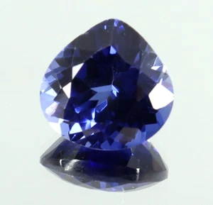 7,40 ct natürlicher blauer Tansania aus Tansanit Birnenschliff loser Edelstein ZERTIFIZIERT - Bild 1 von 7