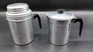 Vintage 50s Flip & Drip Coffee/espresso Maker. Aluminum. Made It Italy. D1965 - Picture 1 of 18