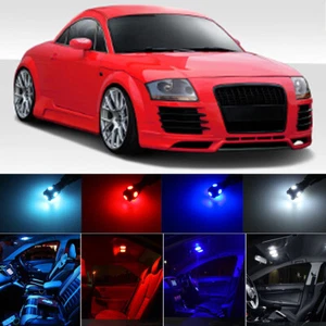 FOR AUDI TT MK1 8N 1999-2006 INTERIOR LED KIT Bulbs LIGHTS - WHITE RED BLUE - Picture 1 of 12
