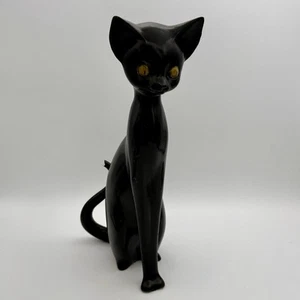 Freeman McFarlin MCM Ceramic Siamese Cat 136 Figure Signed Tail Needs Repair - Picture 1 of 10