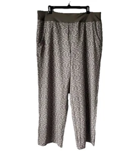 NEU Lands End Active Yoga Hose Damen Large L/P 14-16 oliv hellbraun meliert Taschen - Bild 1 von 20