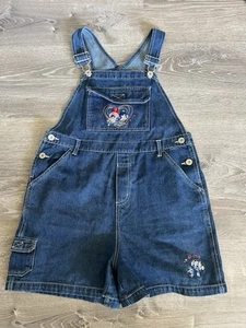 Vintage Powerpuff Girls Denim Overalls Shorts Cartoon Network Size XL 14/16 - Picture 1 of 9