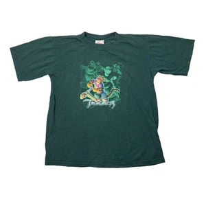 Disney VTG Y2K Tigger Center Graphic Tee T-Shirt Green Youth M Medium 7/8 - Picture 1 of 6