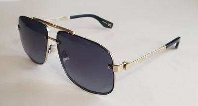 MARC JACOBS 318S 2M290 NEGRO / ORO METAL UNISEX GAFAS DE SOL PARA MUJER Y HOMBRE NWT Foto 1 de 4